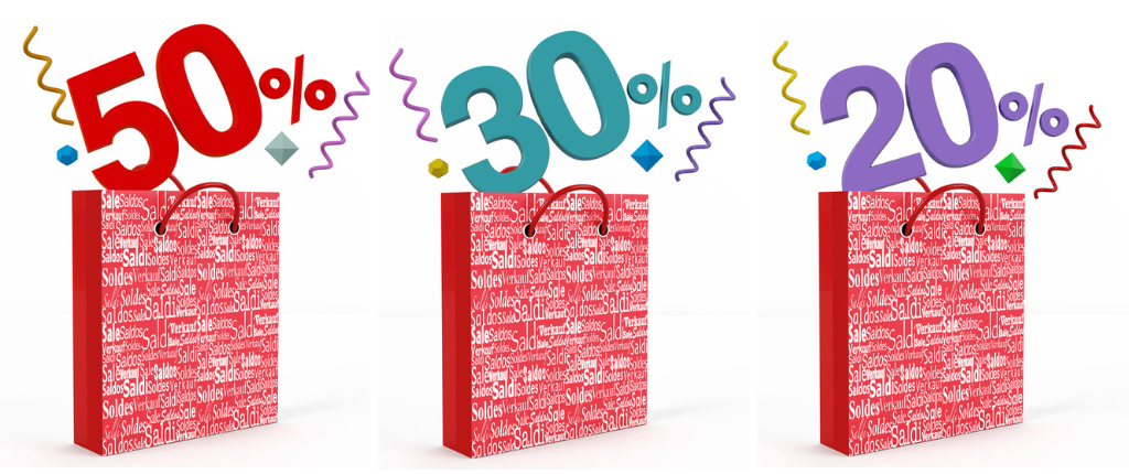 Illustrazione percentuale sconti