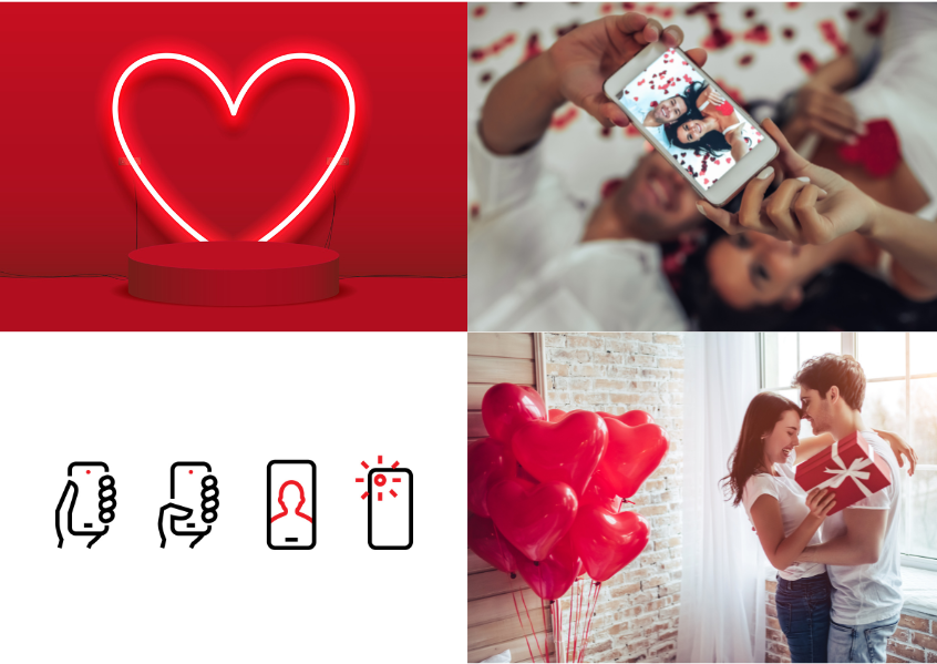 Foto con coppie innamorate a San Valentino