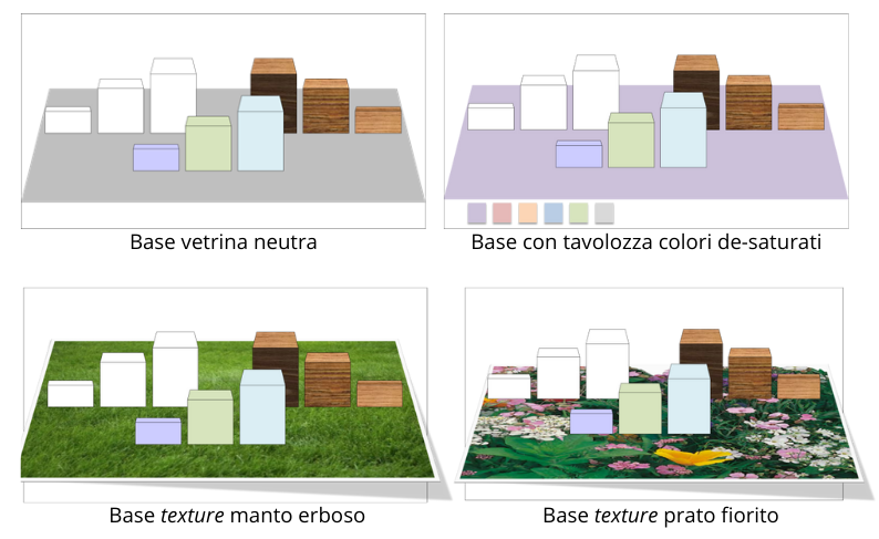 Illustrazione texture vetrine