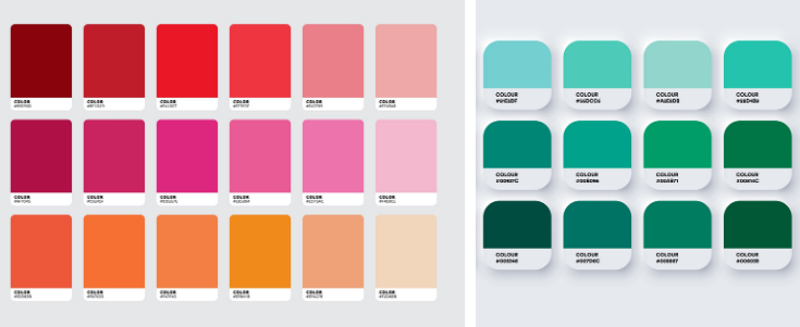 Illustrazione cartella colori