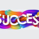 Illustrazione con scritta Success