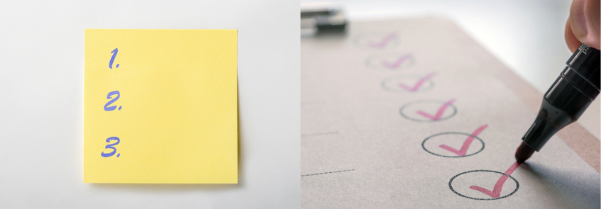 Foto di post-it e calendario note