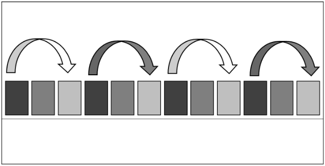 Illustrazione rettangoli Ritmo