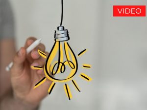 Illustrazione lampadina accesa