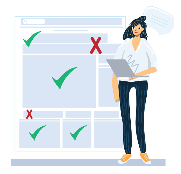 Illustrazione ragazza con agenda obiettivi