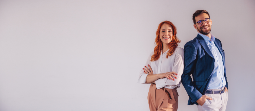 Foto di uomo e donna