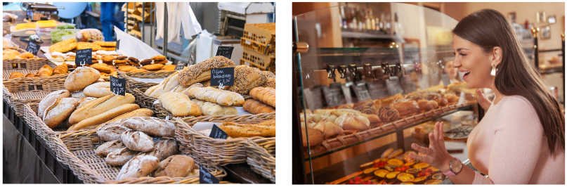 Foto vetrine del pane