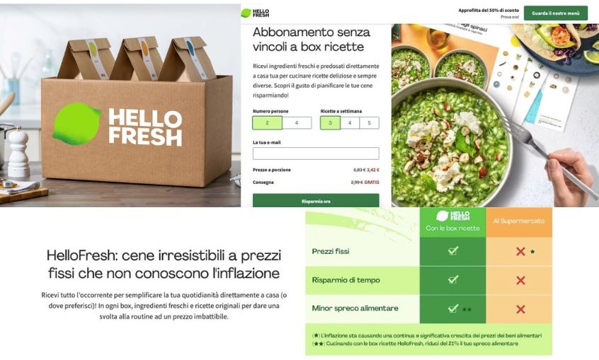 Foto sito hellofresh