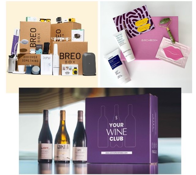 Foto con diverse box acquisti