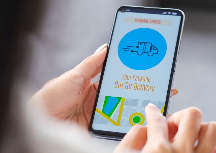 Foto di cellulare con app aperta