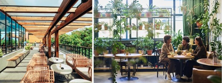Foto interni di un ristorante
