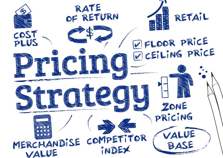 Illustrazione con scritto Pricing Strategy