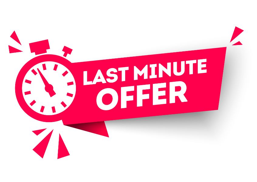 Illustrazione con banner Last Minute Offer