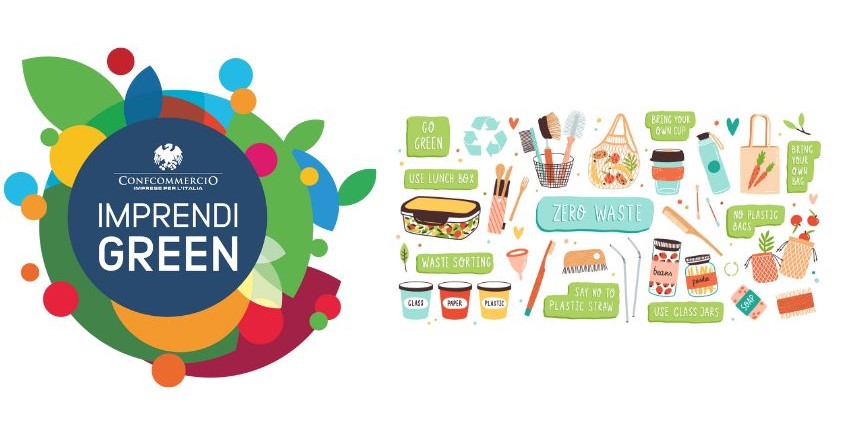 Logo Imprendigreen con banner zero-waste