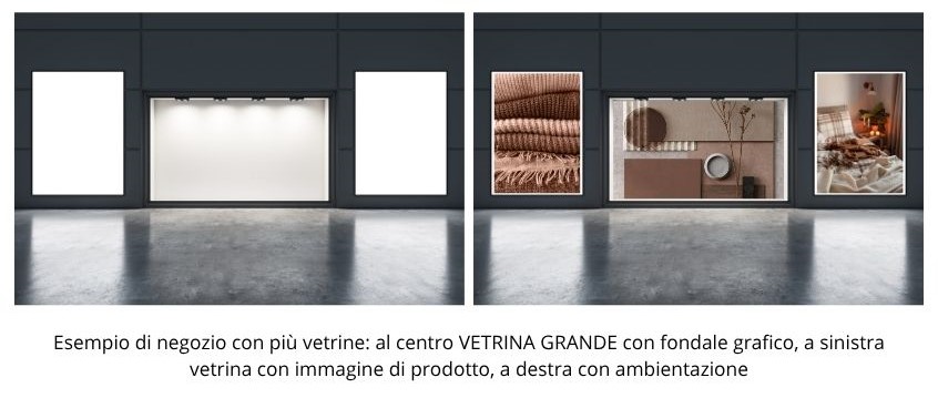 Illustrazione esempio vetrina grande